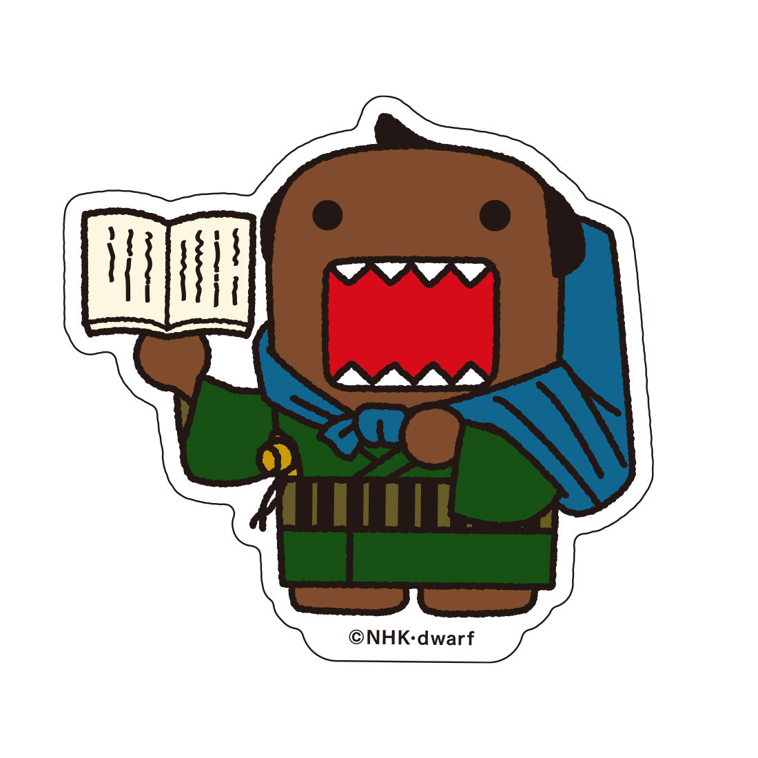 大河ドラマ「べらぼう〜蔦重栄華乃夢噺〜」ステッカー(べらぼう どーもくん)