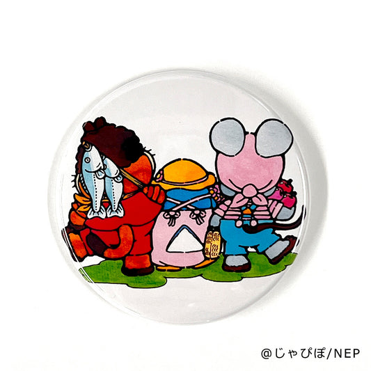 にこにこ、ぷん バックショット缶バッジ