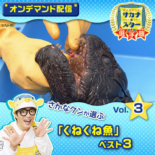 【オンデマンド配信】「ギョギョッとサカナ★スター選手権」vol.3 さかなクンが選ぶ「くねくね魚」ベスト3