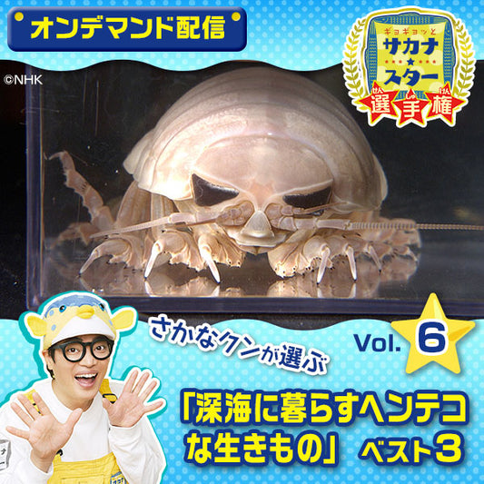 【オンデマンド配信】「ギョギョッとサカナ★スター選手権」vol.6 さかなクンが選ぶ「深海に暮らすヘンテコな生きもの」ベスト3