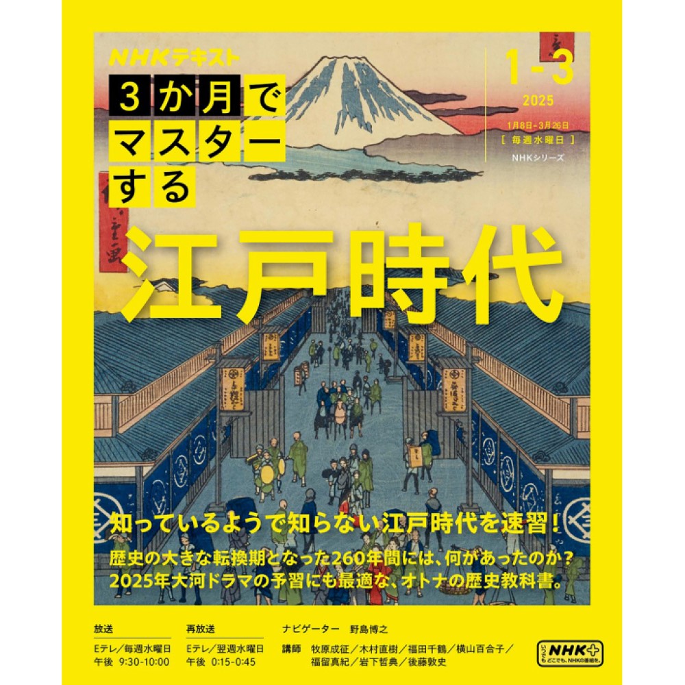 ＮＨＫシリーズ　３か月でマスターする　江戸時代